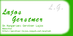 lajos gerstner business card